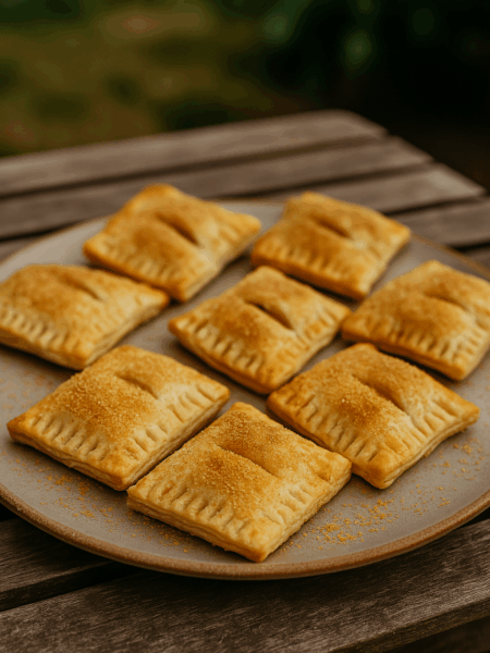 Blätterteig mit Apfelmus und Zimt