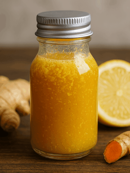 Ingwer-Shot selbstgemacht mit Manuka Honig