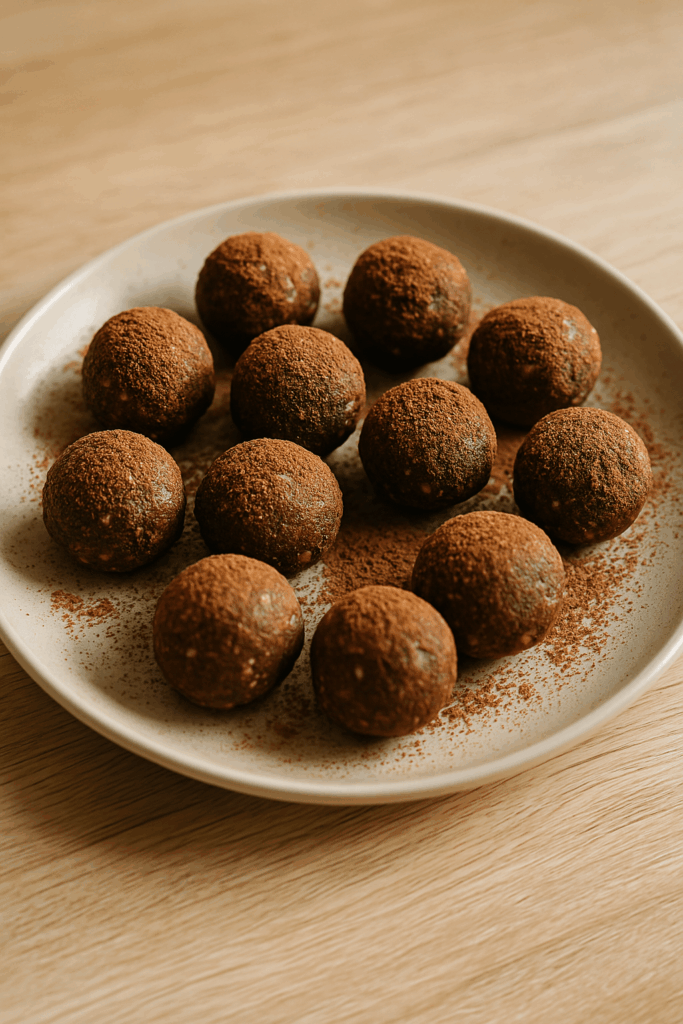 Schoko Erdnuss Energy Balls